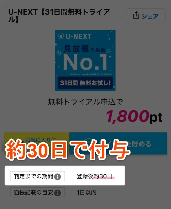 判定期間が短い例